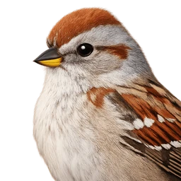American Tree Sparrow, profile