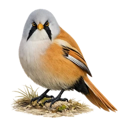 Bearded Reedling, a rare bird in Roost