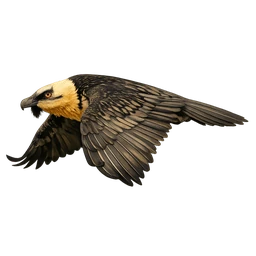 Bearded Vulture, in flight