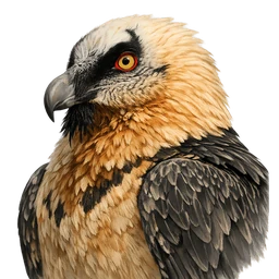 Bearded Vulture, profile