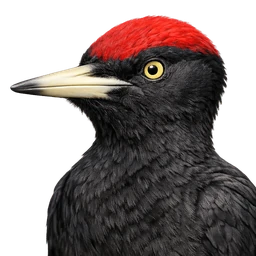 Black Woodpecker, profile
