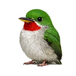 Broad-billed Tody, a rare bird in Roost