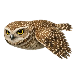 Burrowing Owl, in flight
