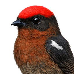 Club-winged Manakin, profile