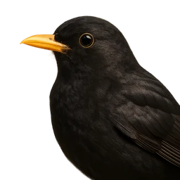 Common Blackbird, profile