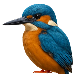 Common Kingfisher, profile