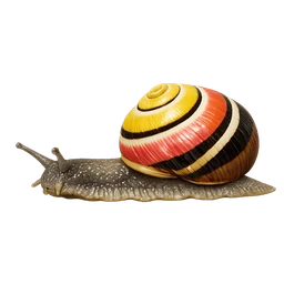 Cuban Painted Snail, in flight