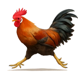 Domestic Chicken, in flight