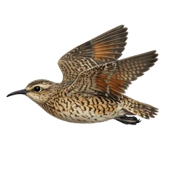 Eskimo Curlew, in flight