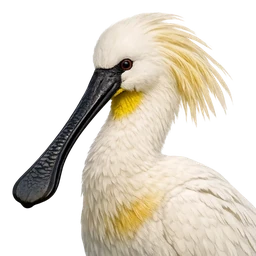 Eurasian Spoonbill, profile