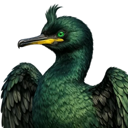 European Shag, profile