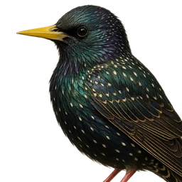 European Starling, profile