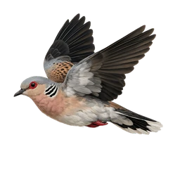 European Turtle-Dove, in flight