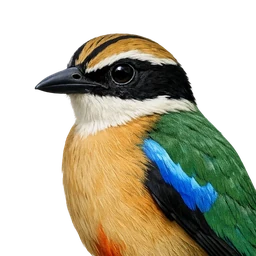Fairy Pitta, profile