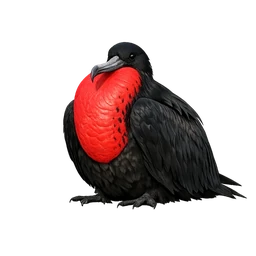 Great Frigatebird, a celestial bird in Roost