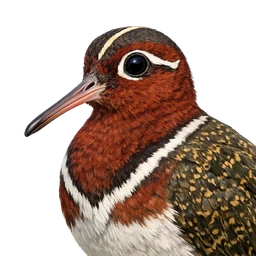 Greater Painted-Snipe, profile