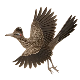 Greater Roadrunner, in flight