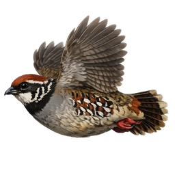 Hill Partridge, in flight