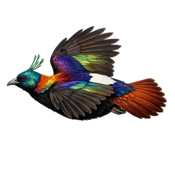 Himalayan Monal, in flight