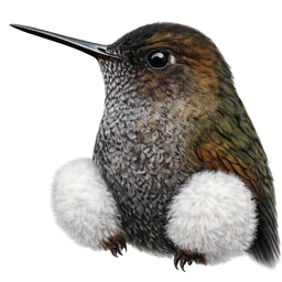 Hoary Puffleg, profile