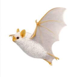Honduran White Bat, in flight