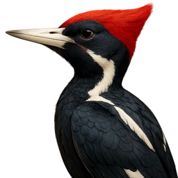 Ivory-billed Woodpecker, profile