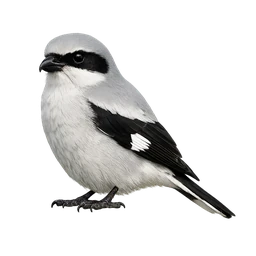 Loggerhead Shrike, a uncommon bird in Roost