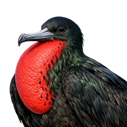 Magnificent Frigatebird, profile