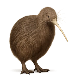 North Island Brown Kiwi, a rare bird in Roost