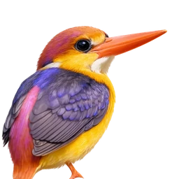 Oriental Dwarf Kingfisher, profile