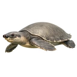 Pig-nosed Turtle, in flight