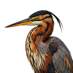 Purple Heron, profile
