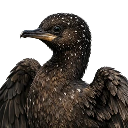 Pygmy Cormorant, profile