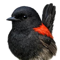 Red-backed Fairywren, profile