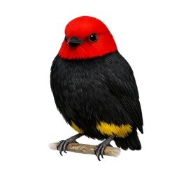 Red-capped Manakin, a epic bird in Roost