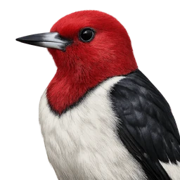 Red-headed Woodpecker, profile
