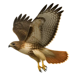 Red-tailed Hawk, in flight