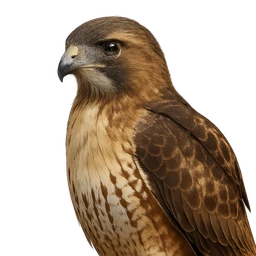 Red-tailed Hawk, profile