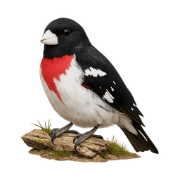Rose-breasted Grosbeak, a uncommon bird in Roost