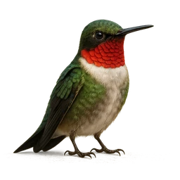 Ruby-throated Hummingbird, a common bird in Roost