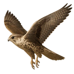 Saker Falcon, in flight
