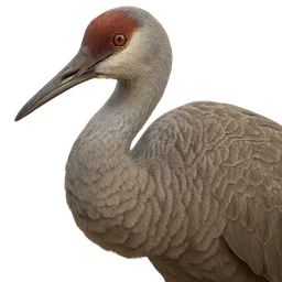 Sandhill Crane, profile