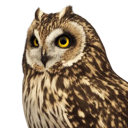 Short-eared Owl, profile