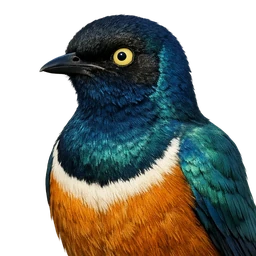Superb Starling, profile