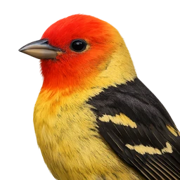 Western Tanager, profile