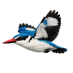 Woodland Kingfisher, in flight