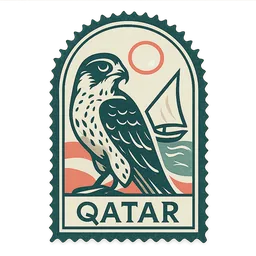 The Qatar stamp in Roost