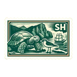 The St Helena stamp in Roost